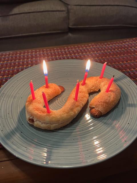A Dutch Letter with candles in it
