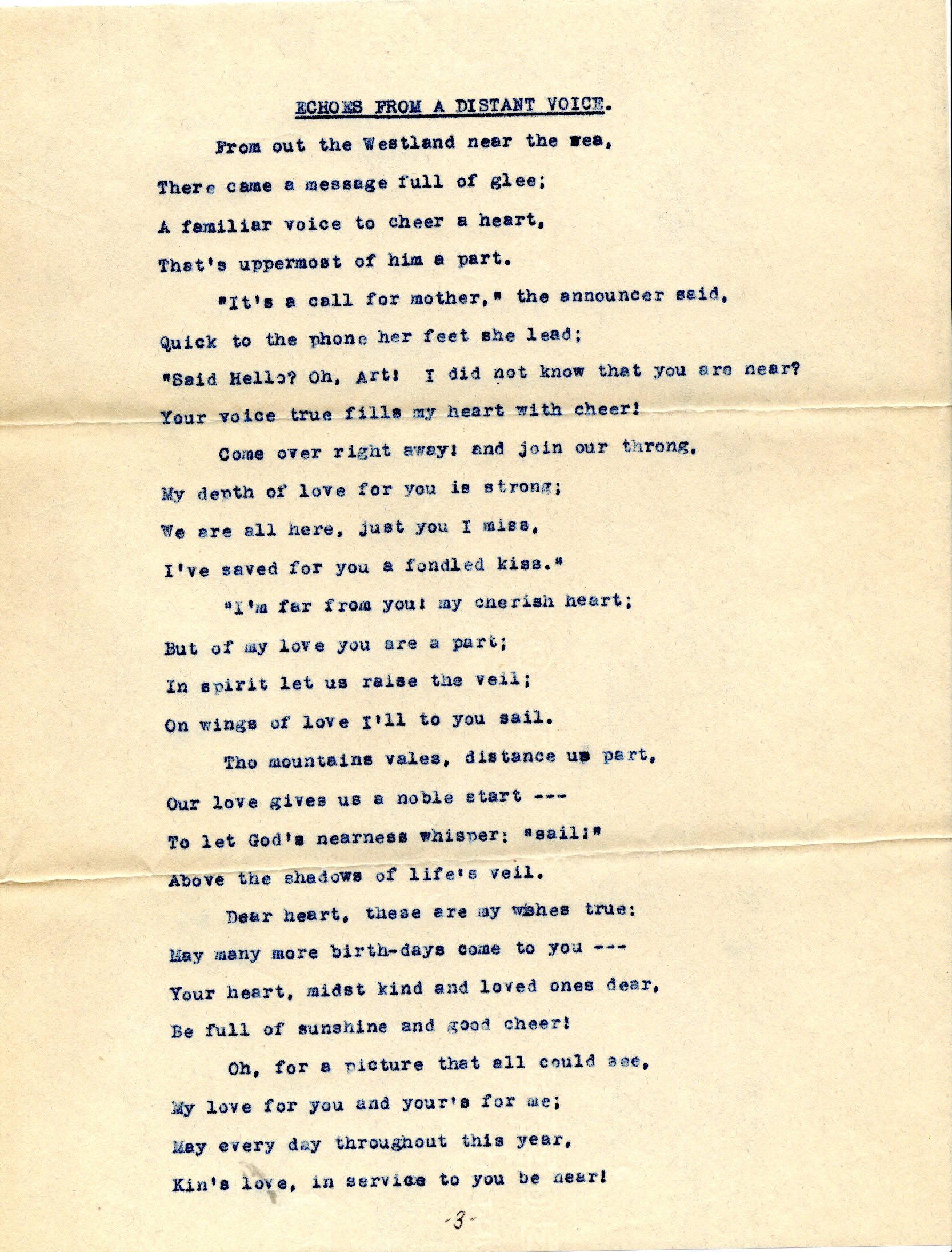 Distant Voice poem - page 3