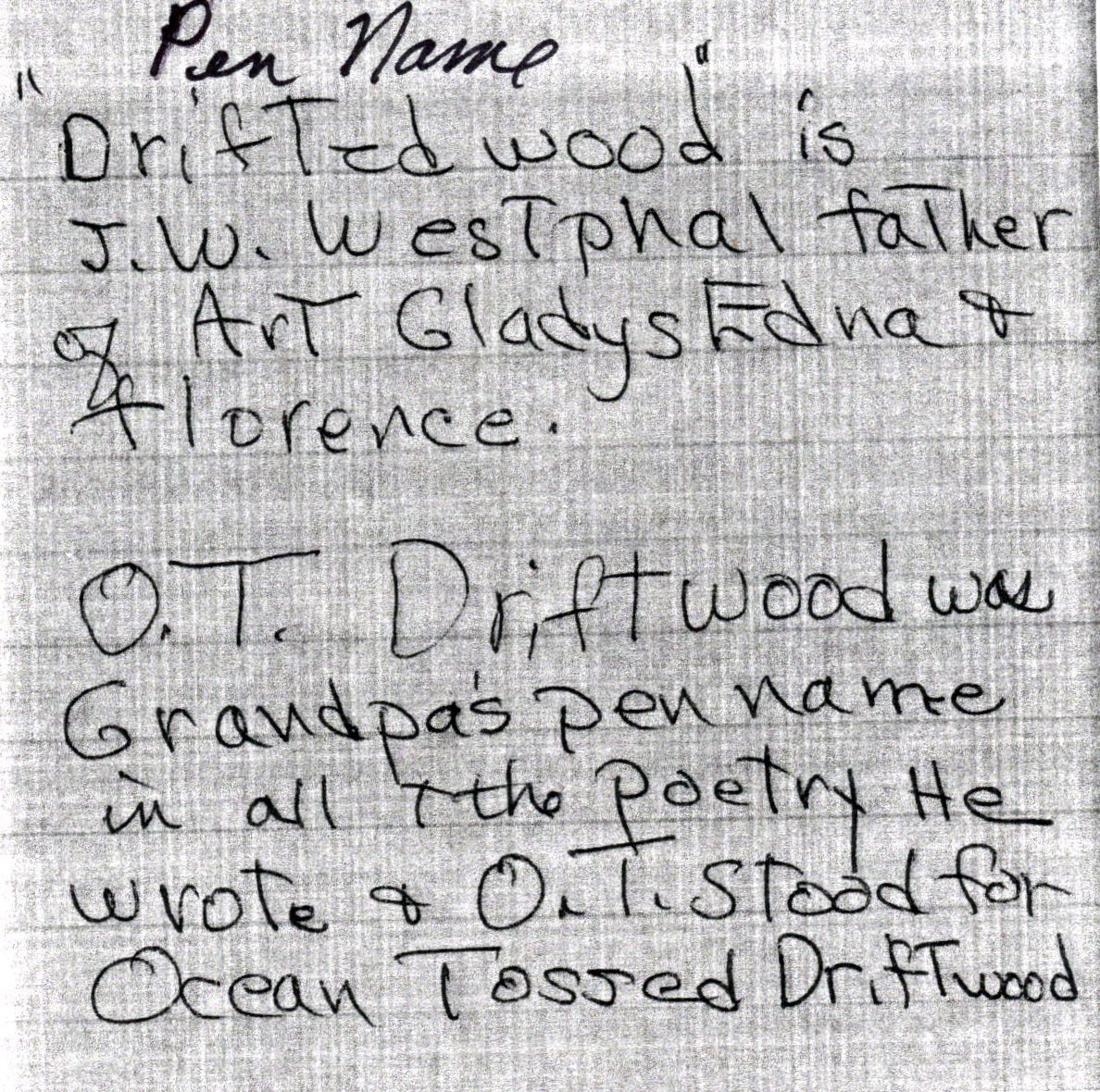 Distant Voice poem - Sylvia's notes