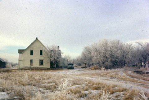 The Ed Hibbard home in Windsor, North Dakota in January 1956