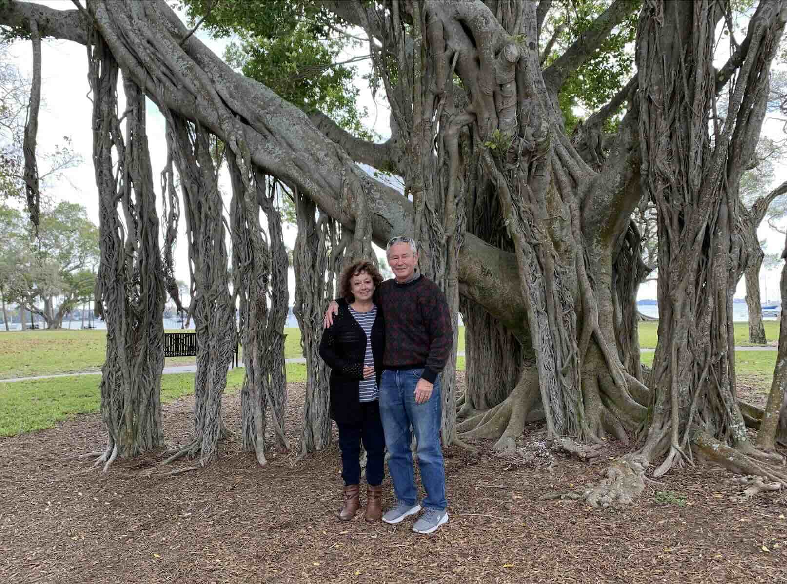 Lisa and Ed at the Marina