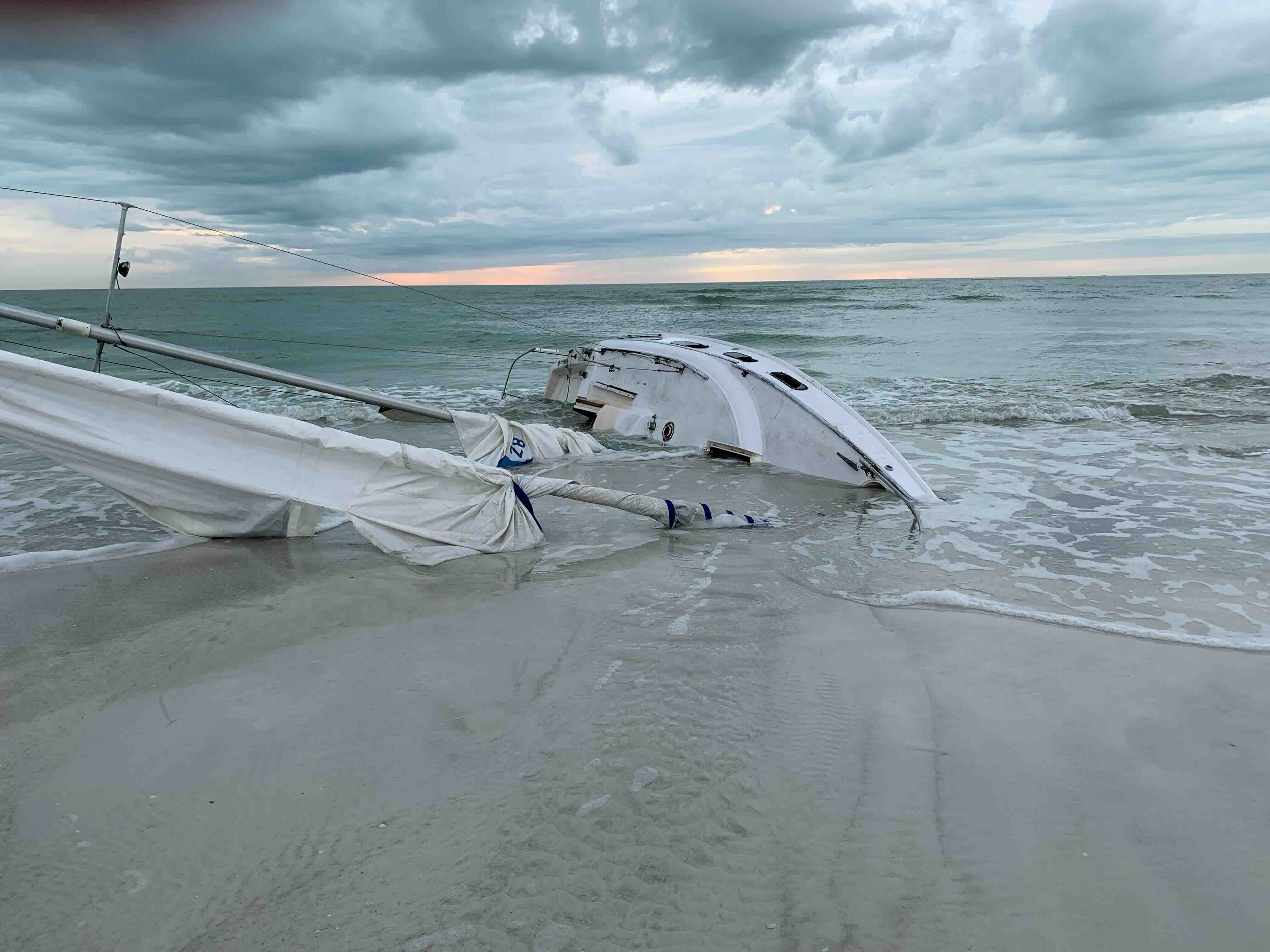 Sailboat four days later.