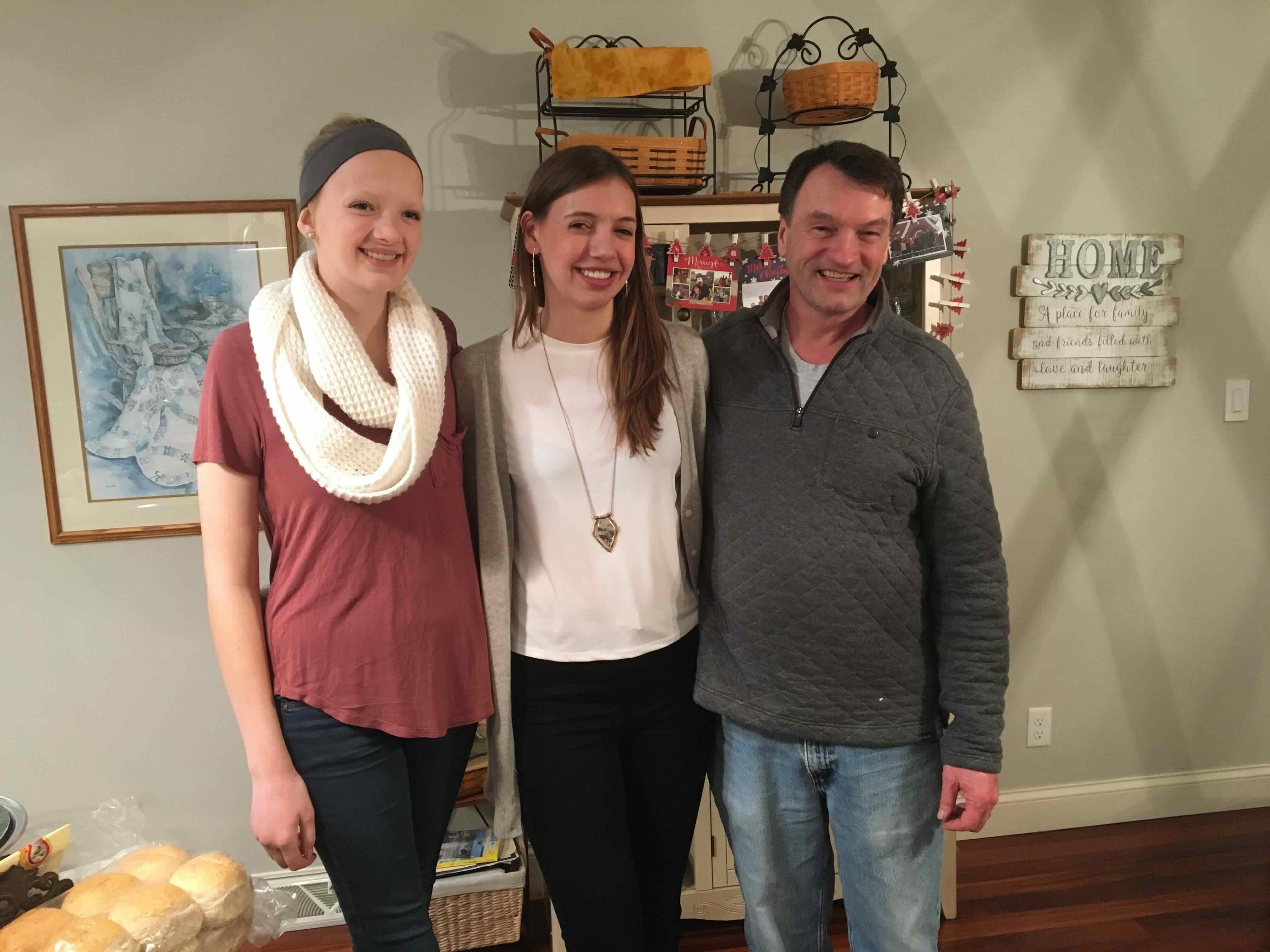 Bruce and his daughters