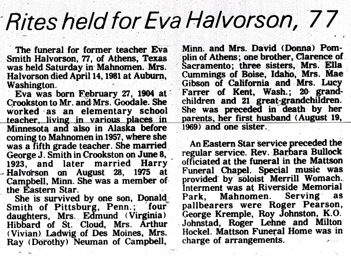 Obit for George Smith