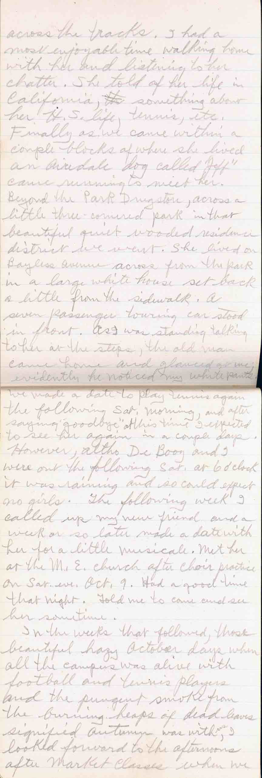 pages 3 and 4 of the Girl from 'Across the Tracks'