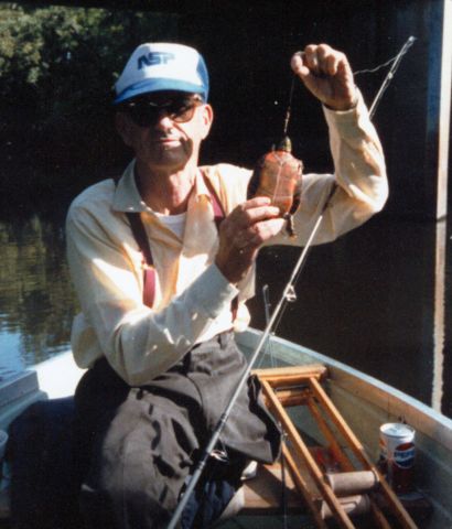 Fishing on the river