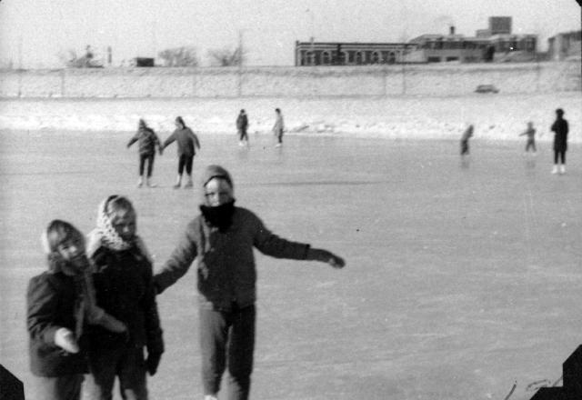 Skating on Lake George