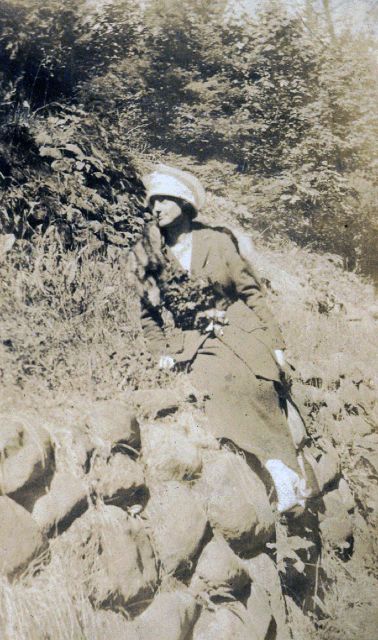 Edna on her honeymoon