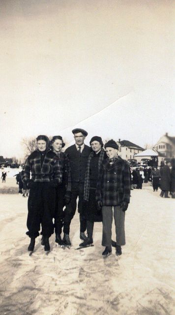 Skating on Lake George