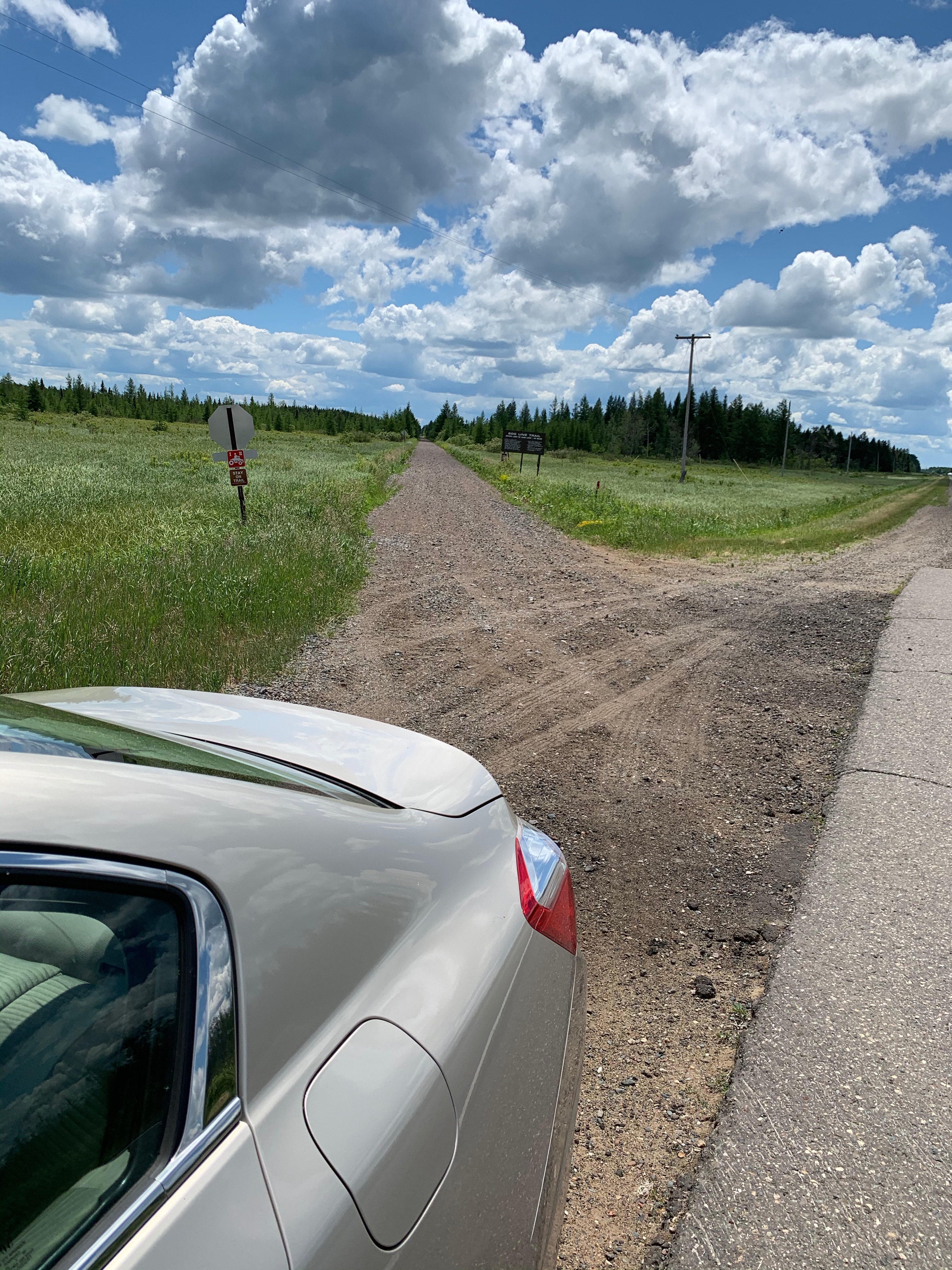 bike trail now, railroad track in previous life
