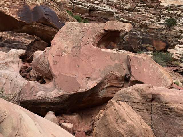 An interesting chunk of rock as we finished up Ding