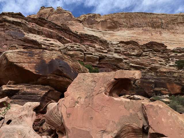 That chunk likely came from way up high many years ago