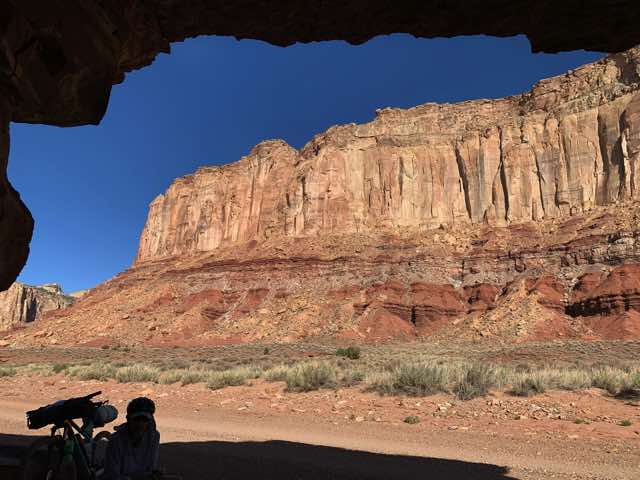 We found some shade to take a break for a bite and drink and appreciate the beauty.