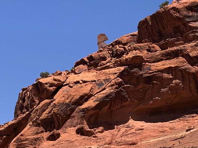 Site on the way back up