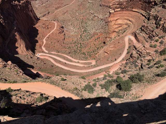 View of Shafer Road from observation area
