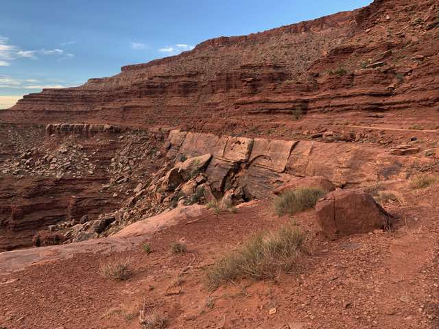 The road we will be taking visible on the right