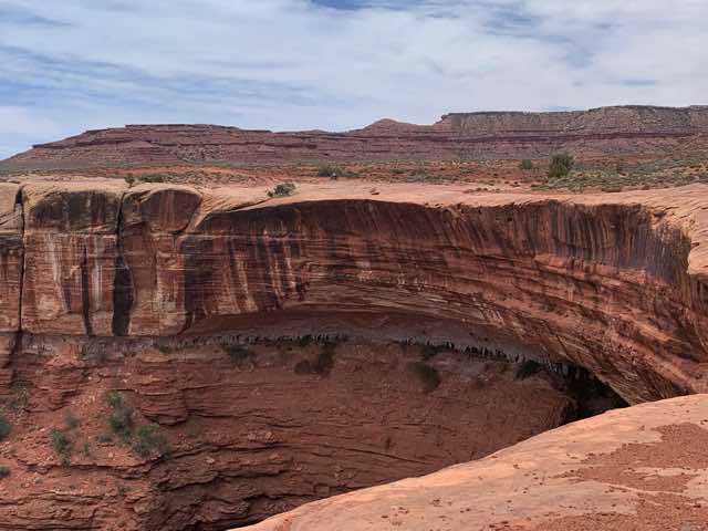 Large bedrock overhang