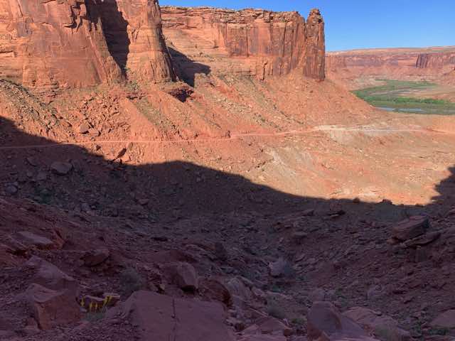 Another view but showing more of the road that was climbed