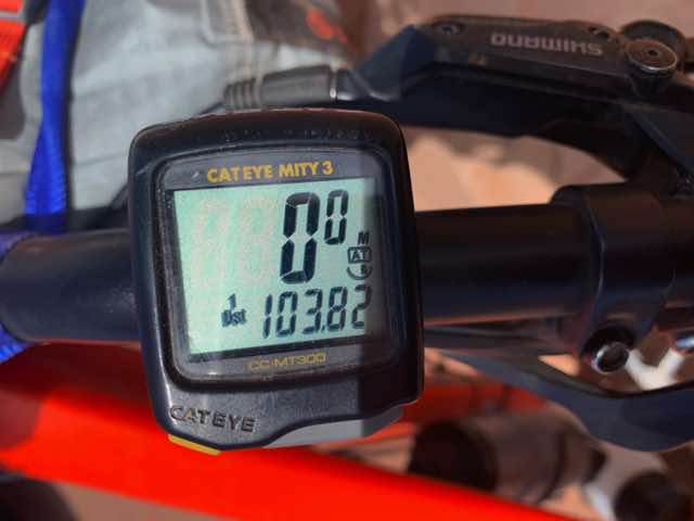 Odometer at the truck